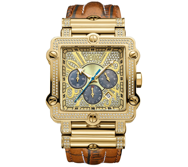 JBW Men's Phantom Crystal Gold-Plated Watch — Main view