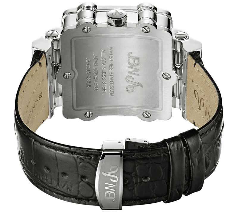 JBW Men's Phantom Crystal Stainless Steel Watch — View 3