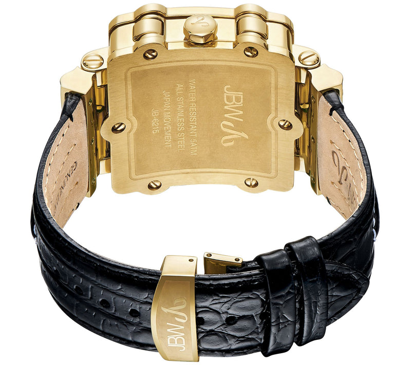 JBW Men's Phantom Gold-Plated Stainless Watch — View 3