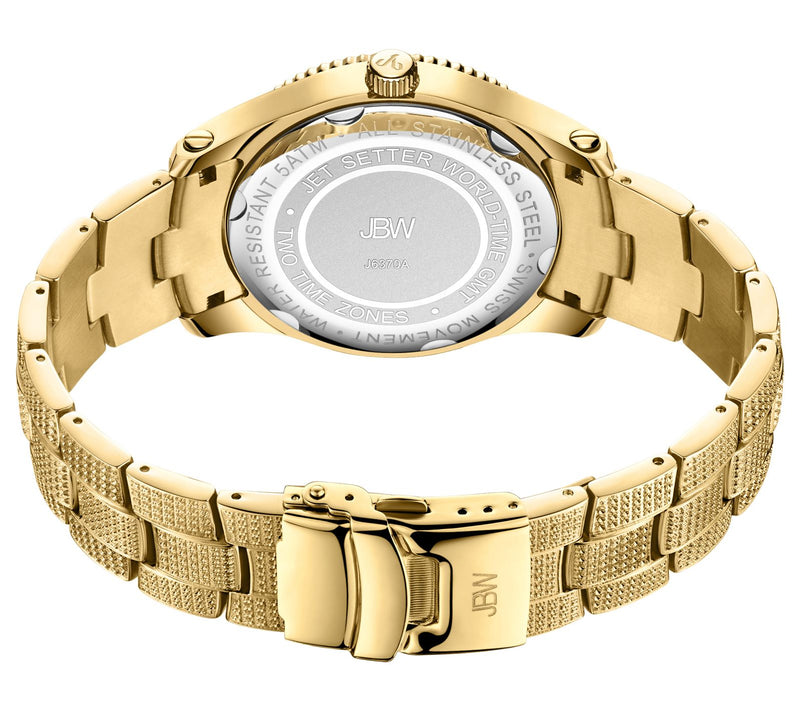 JBW Men's Jet Setter 1.00 cttw Diamond 18K GoldPlated Watch — View 3