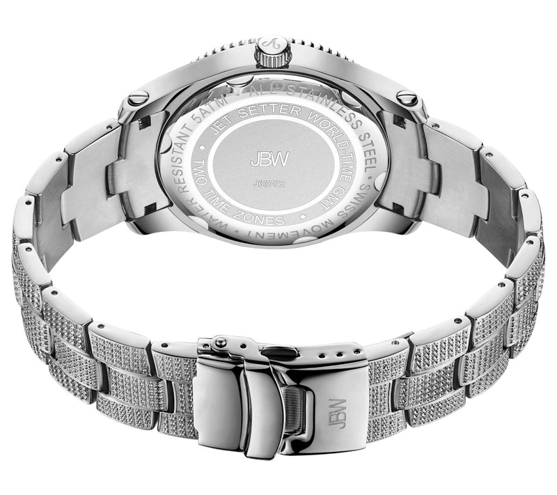 JBW Men's Jet Setter 1.00 ctw Diamond StainlessWatch — View 3