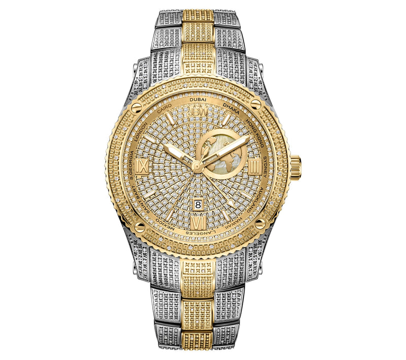 JBW Men's Jet Setter 1.00 ctw Diamond Two-Toneatch — Main view