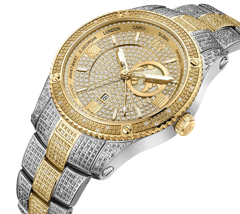 JBW Men's Jet Setter 1.00 ctw Diamond Two-Toneatch — View 2