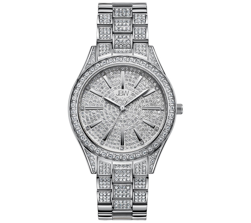 JBW Women's Cristal 1/10 cttw Diamond StainlessWatch — Main view