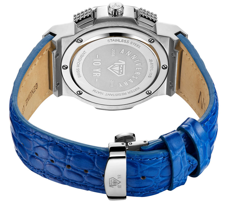 JBW Men's Saxon 1/7 cttw Diamond Stainless Watch — View 3
