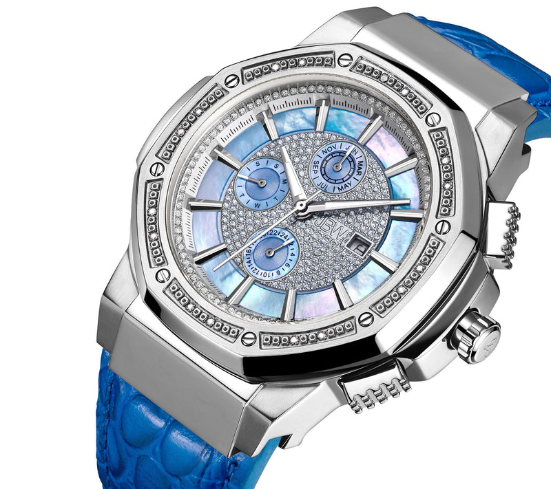 JBW Men's Saxon 1/7 cttw Diamond Stainless Watch — View 2