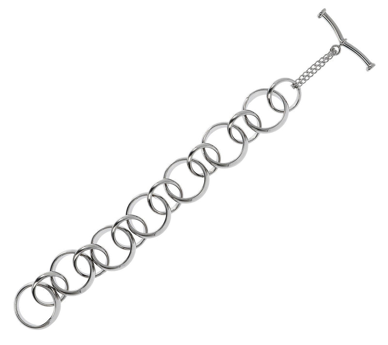 Steel by Design Polished Bold Rolo Link T oggleBracelet — Main view