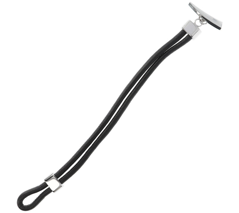 Steel by Design Men's Double-Strand Leather Bracelet — View 3