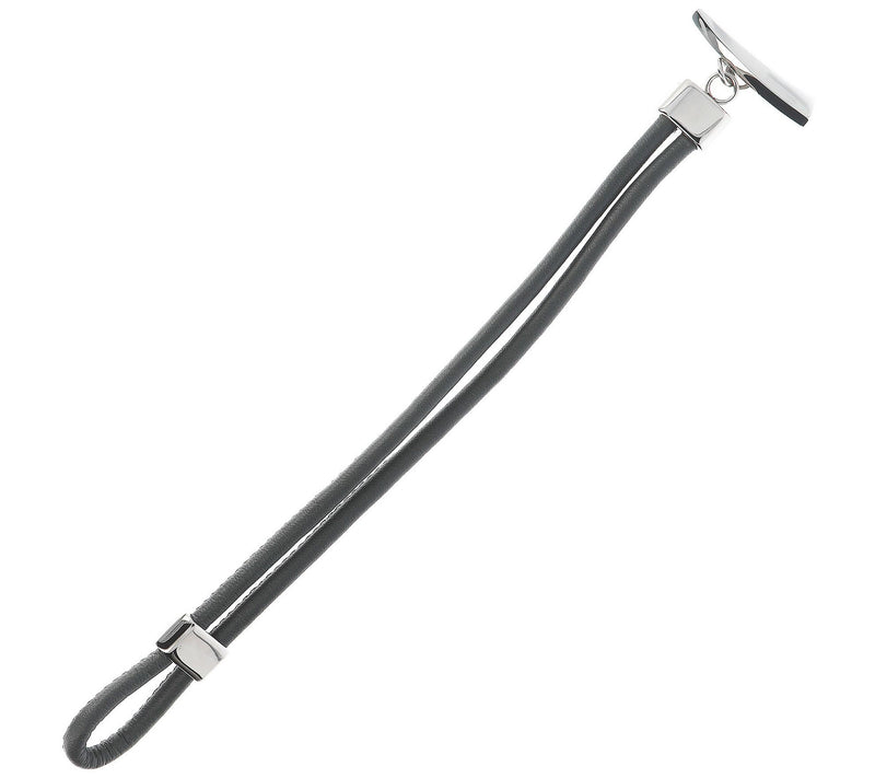 Steel by Design Men's Double-Strand Leather Bracelet — View 7