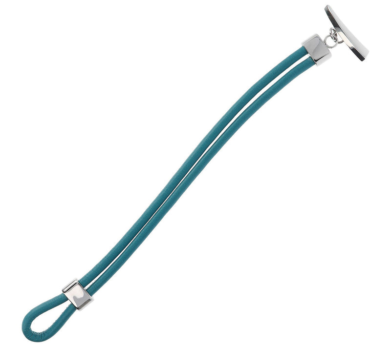 Steel by Design Men's Double-Strand Leather Bracelet — View 9