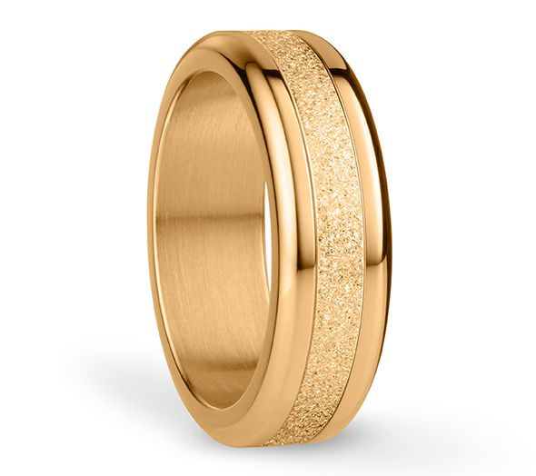 Bering Goldtone & Stainless Interchangeable Ring Set — View 6