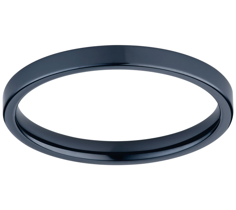 Bering Stainless & Blue Stainless Interchangeable Ring Set — View 3