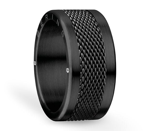 Bering Black & Stainless Interchangeable Ring Set — View 6