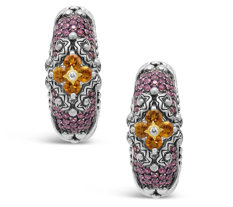 Barbara Bixby Sterling Silver/18K Gold GemstoneEarrings — View 7