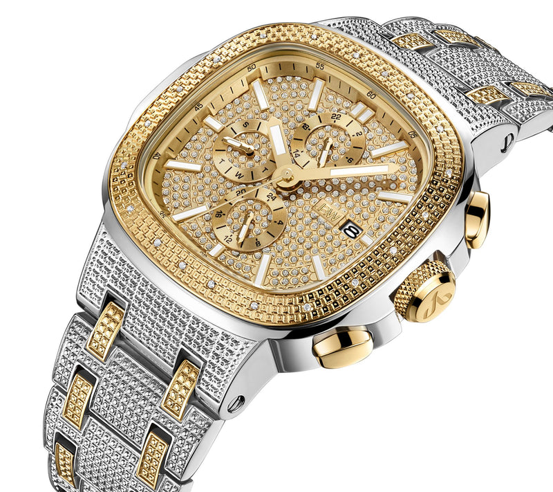 JBW Men's Heist 1/7 cttw DiamondTwo-Tone Watch — View 2
