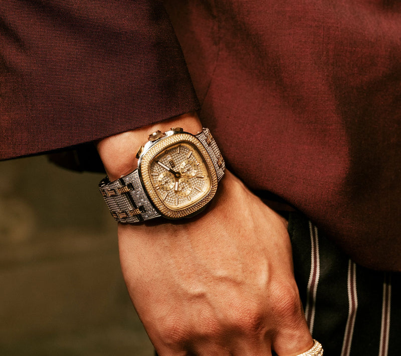 JBW Men's Heist 1/7 cttw DiamondTwo-Tone Watch — View 4