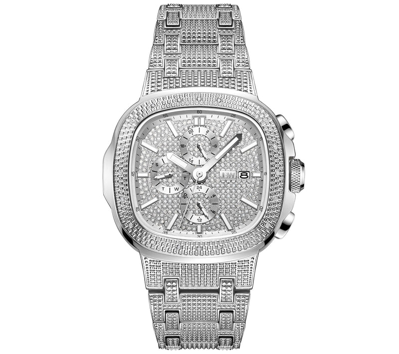 JBW Men's Heist 1/7 cttw Diamond Stainless Steel Watch — Main view