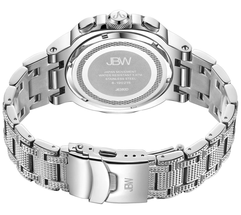 JBW Men's Heist 1/7 cttw Diamond Stainless Steel Watch — View 3