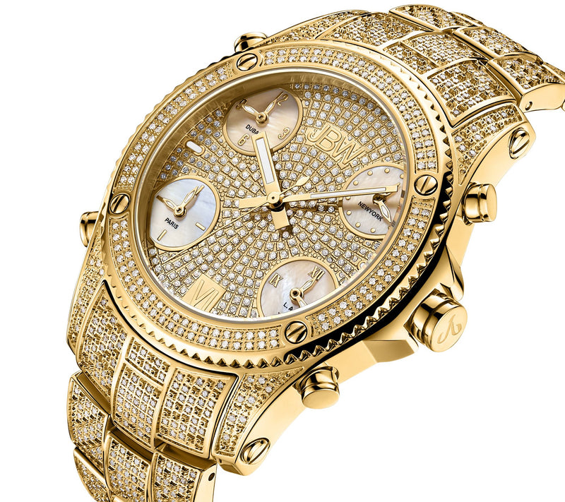 JBW Men's Jet Setter Platinum Series 2.75 ctt wDiamond Watch — View 2