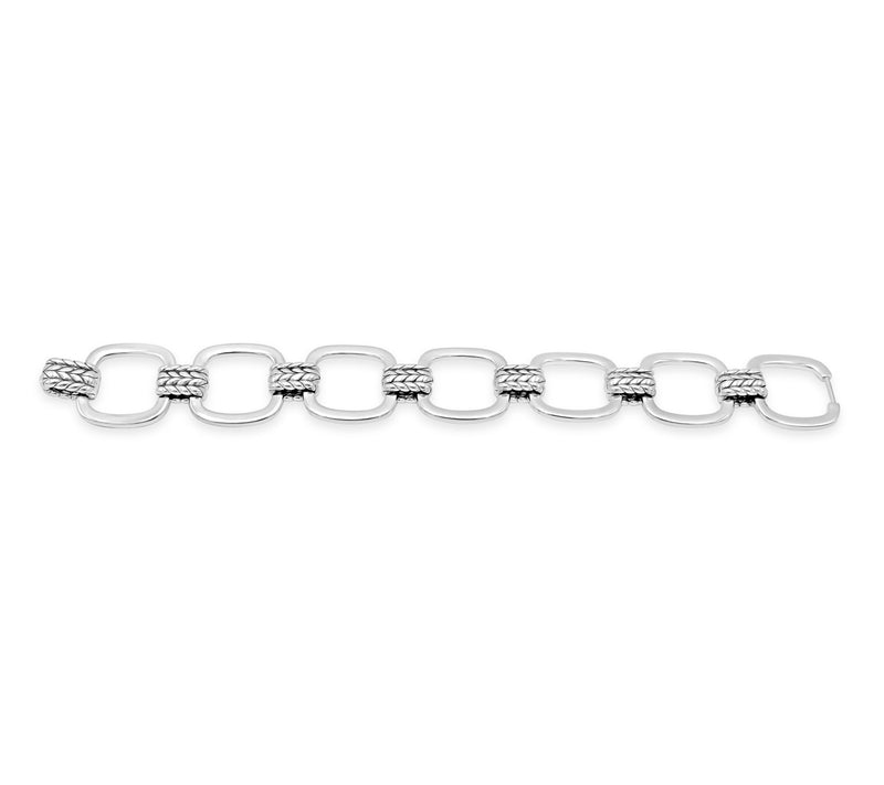 Tiffany Kay Herringbone Open Square Link Bracel et — View 4