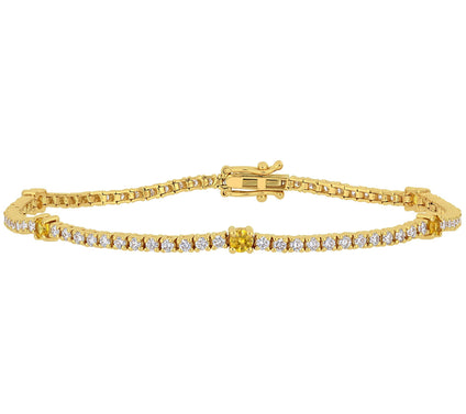 Bellini 14K 0.65 cttw Sapphire & 1.70 cttw Diamond Bracelet