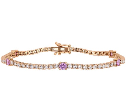 Bellini 14K 1.25 cttw Sapphire & 2.25 cttw Diamond Bracelet