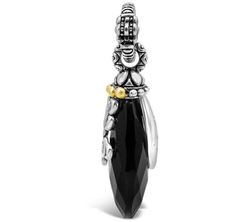 Barbara Bixby Sterling & 18K Gold Onyx Enhancer — View 2