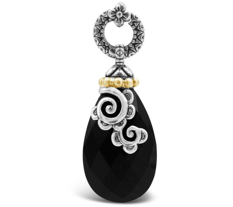 Barbara Bixby Sterling & 18K Gold Onyx Enhancer — Main view
