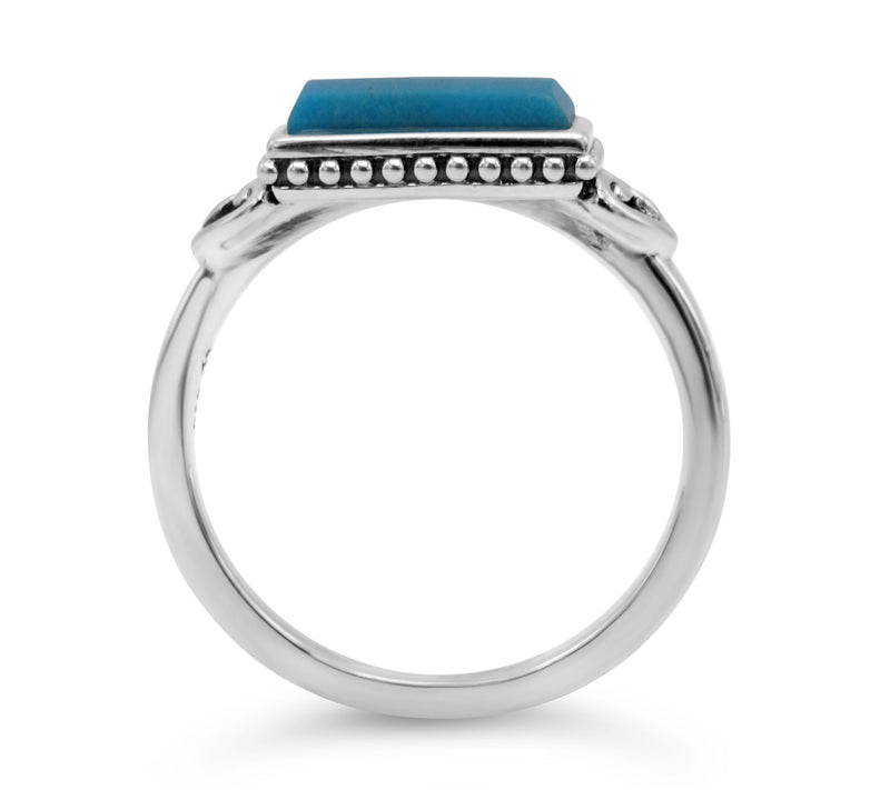 Elyse Ryan Sterling Silver Turquoise Ring — View 3