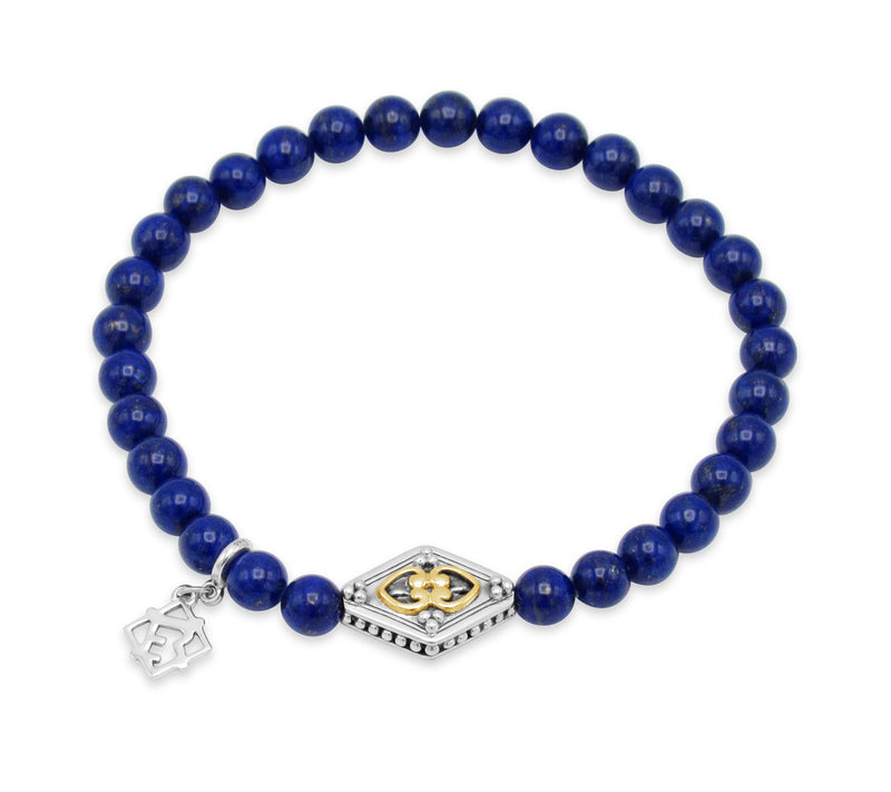 Elyse Ryan Sterling & 14K Lapis Bead Bracelet — Main view