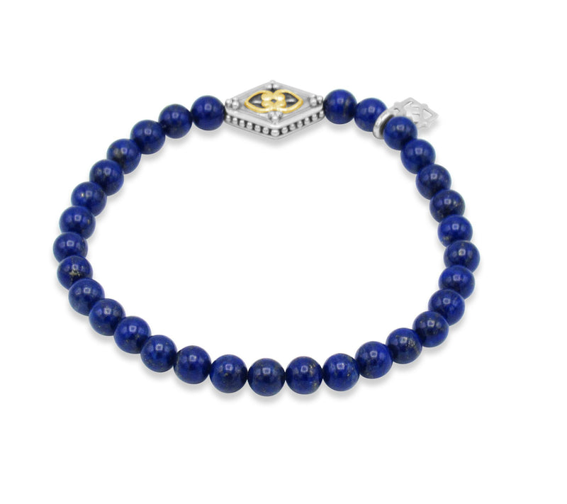 Elyse Ryan Sterling & 14K Lapis Bead Bracelet — View 2