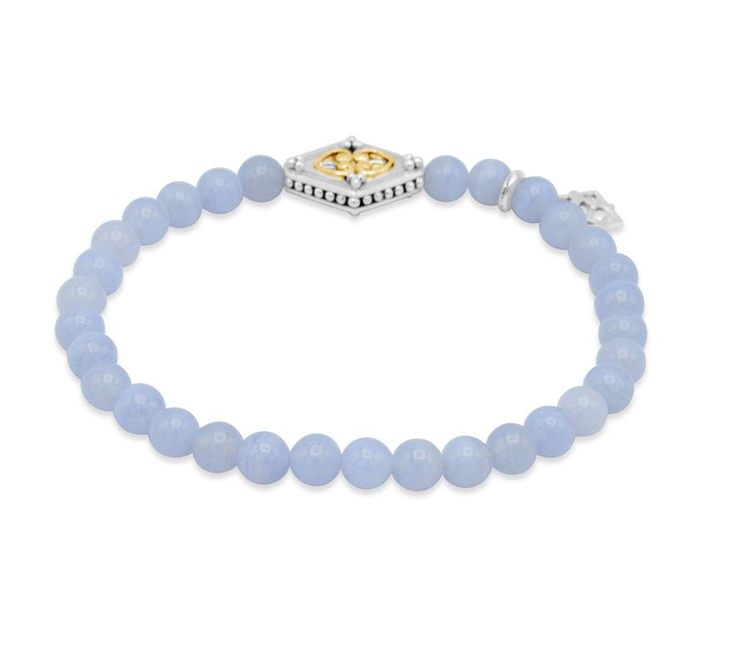 Elyse Ryan Sterling & 14K Agate Bead Bracelet — View 2