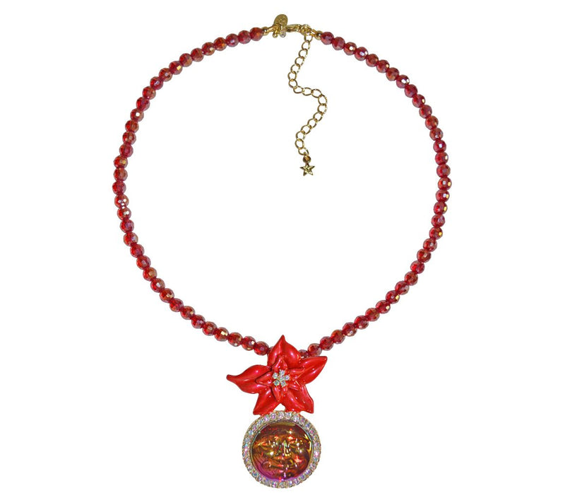 Kirks Folly Poinsettia Seaview Water Moon Necklace — View 3