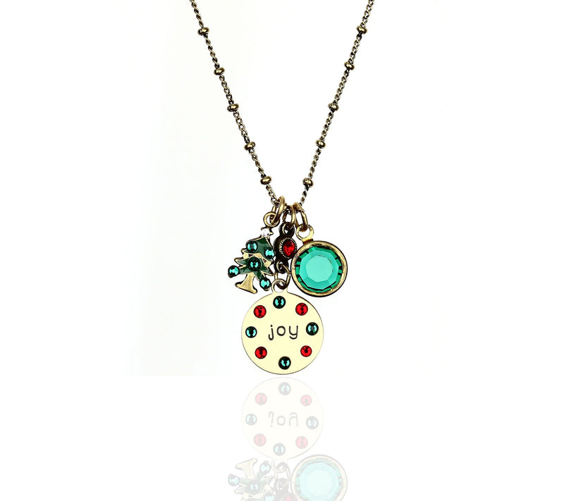 Anne Koplik Crystal Christmas Tree Jumble Necklace — Main view