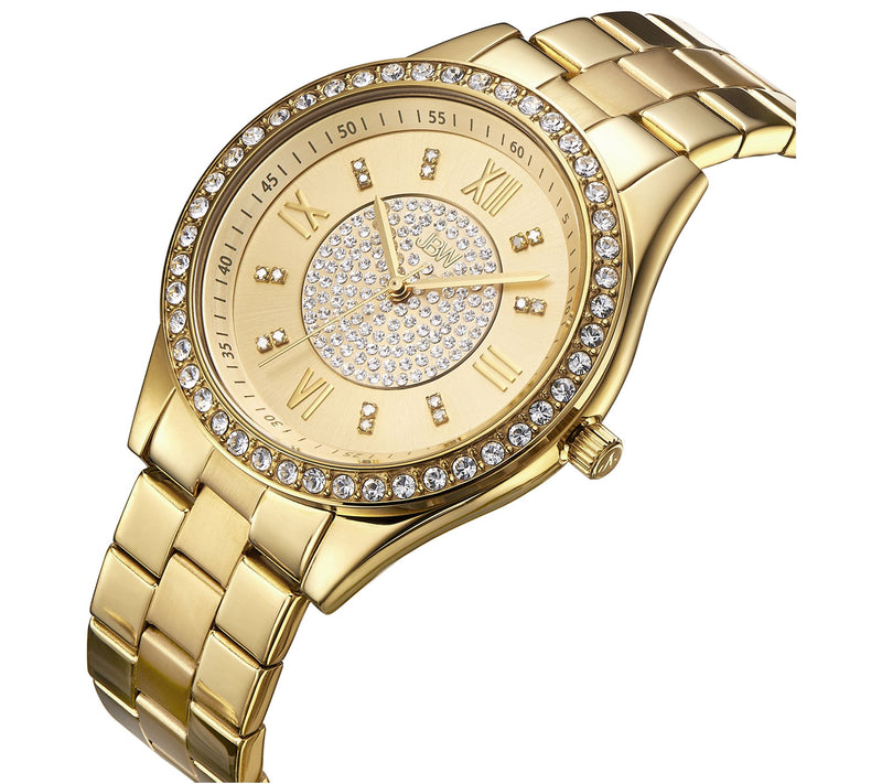 JBW Women's Mondrian 1/7 cttw Diamond 18K Plated Watch Set — View 3