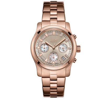 JBW Women's Alessandra 1/5 cttw Diamond 18K Gold Plated Watch
