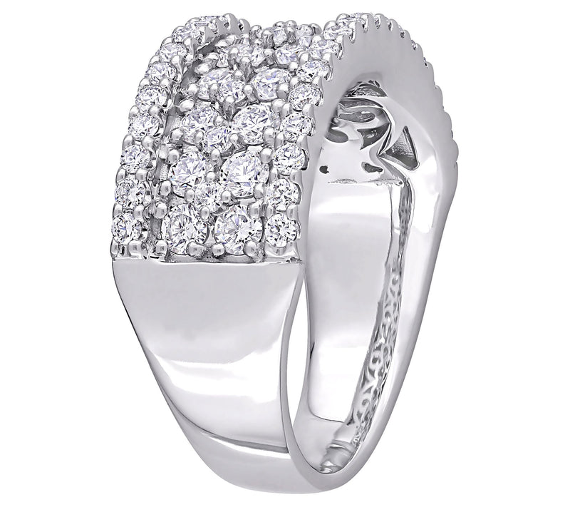 Affinity 1.45 cttw Diamond Cluster Band, 14K — View 2