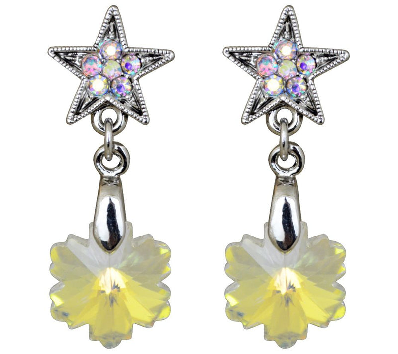 Kirks Folly Crystal Stardust Snowflake Earrings — View 5