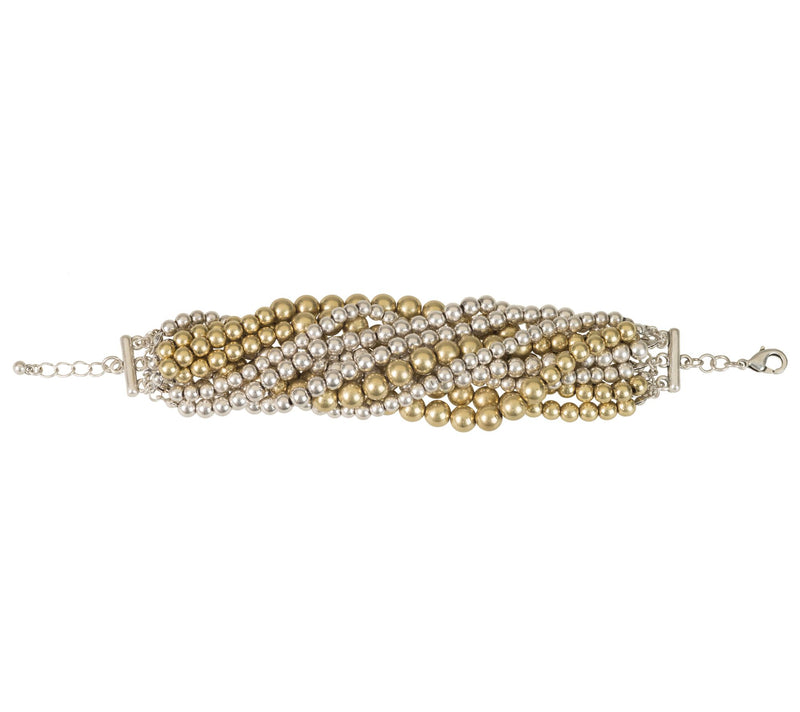 Linea by Louis Dell'Olio 11-Strand Faux Pearl Bracelet — View 7