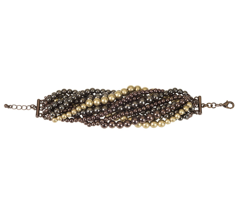 Linea by Louis Dell'Olio 11-Strand Faux Pearl Bracelet — View 3