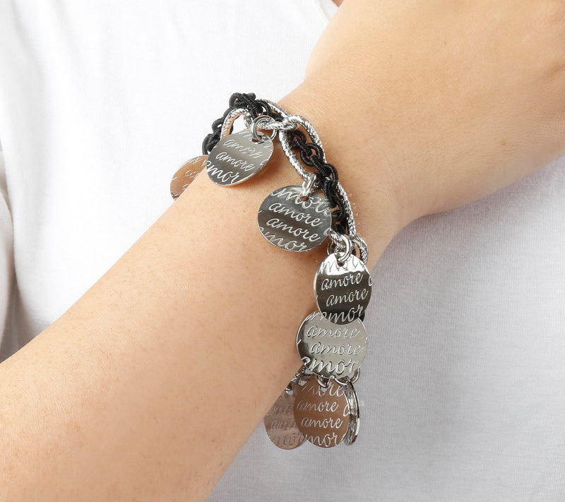 Steel By Design Amore Charm Bracelet — View 3