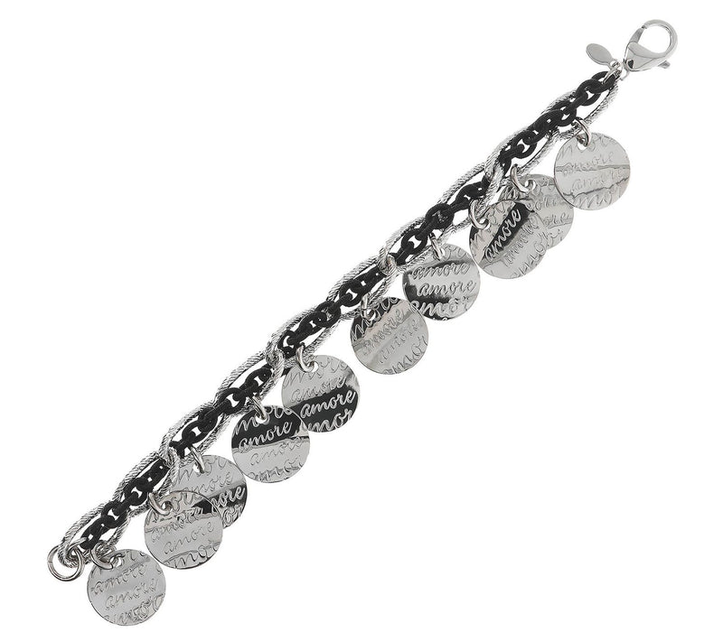 Steel By Design Amore Charm Bracelet — View 2
