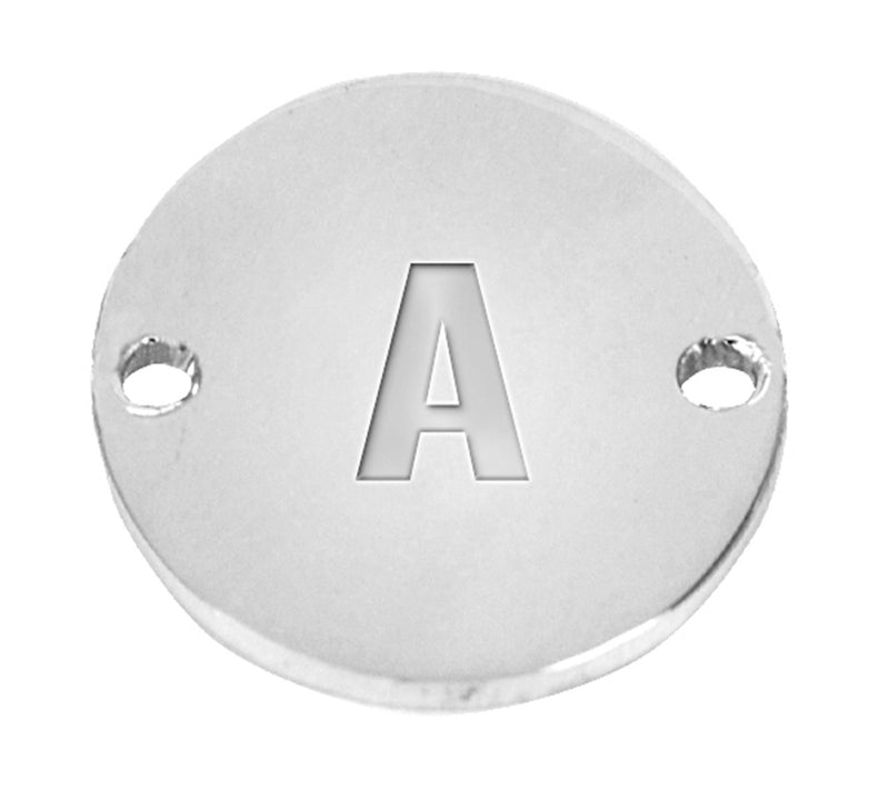 Sterling Silver Personalized Initial & Zodiac C harm Bracelet — View 2