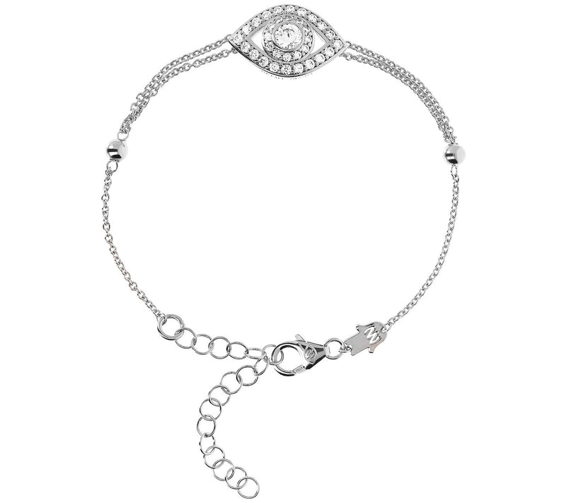 Netali Nissim for Diamonique Evil Eye Bracelet, Sterling — View 5