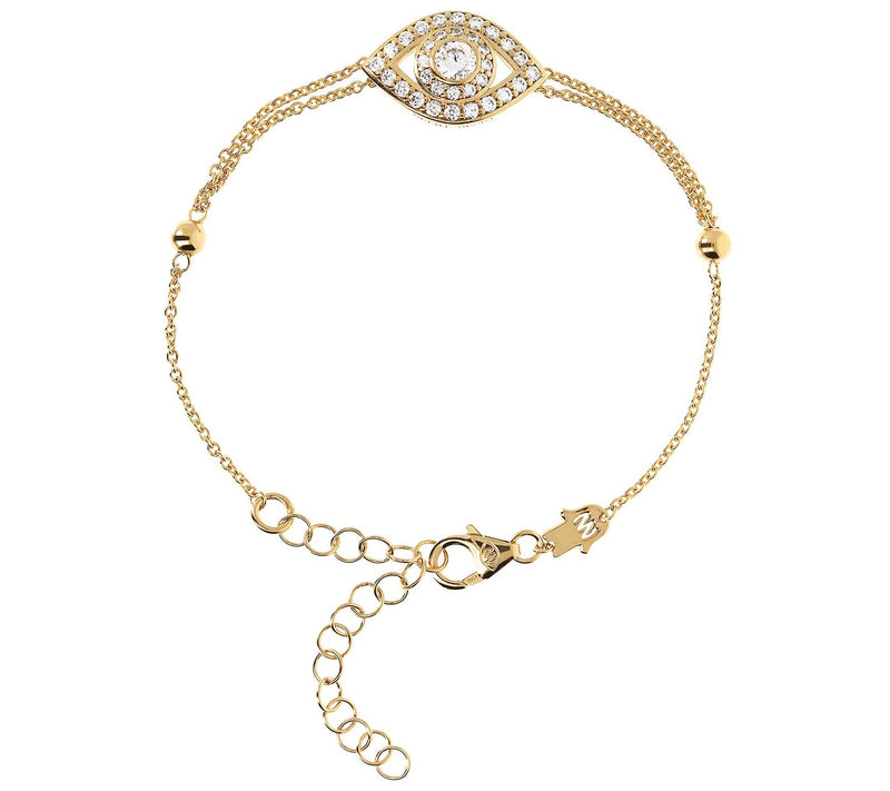 Netali Nissim for Diamonique Evil Eye Bracelet, Sterling — View 7