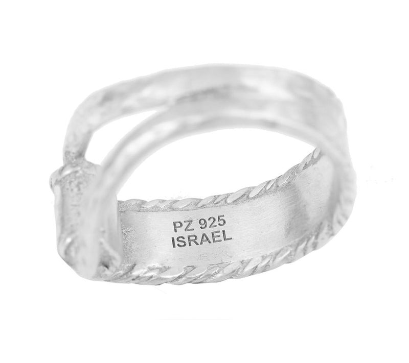 Or Paz Sterling Personalized Knotted Ring — View 3
