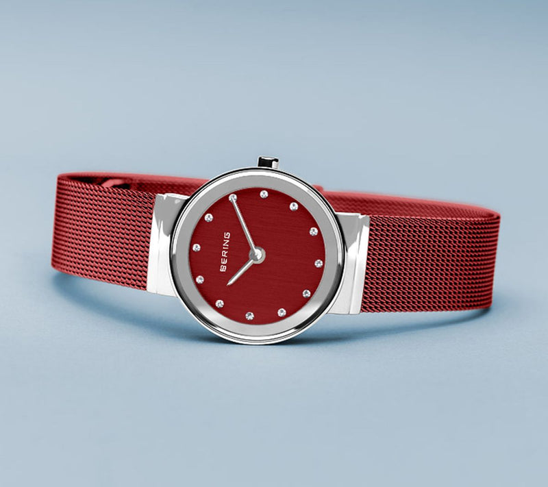 Bering Women's Stainless Red Swarovski CrystalWatch — View 5