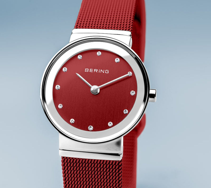 Bering Women's Stainless Red Swarovski CrystalWatch — View 2