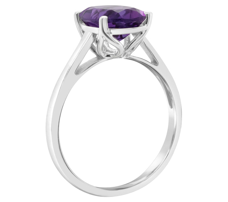 14K Gold 2.20 cttw Oval Amethyst Ring — View 6