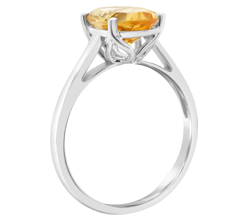 14K Gold 2.20 cttw Oval Citrine Ring — View 6